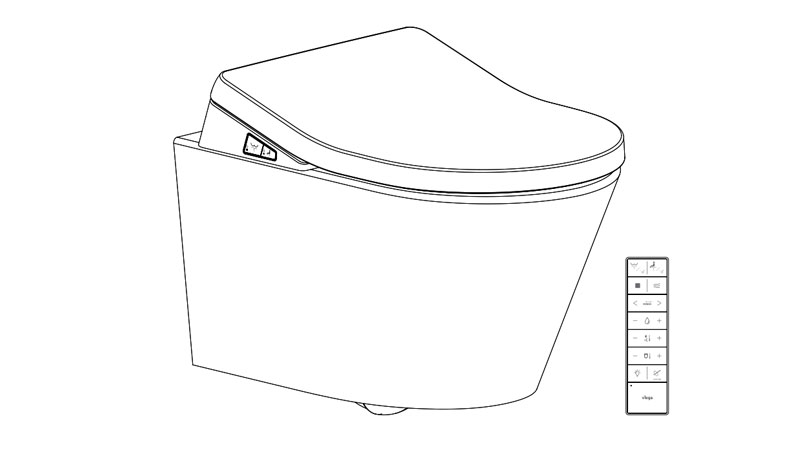 W2204-00176-00 Prevista Shower Toilet Style 智能挂厕暗装款安装使用说明书