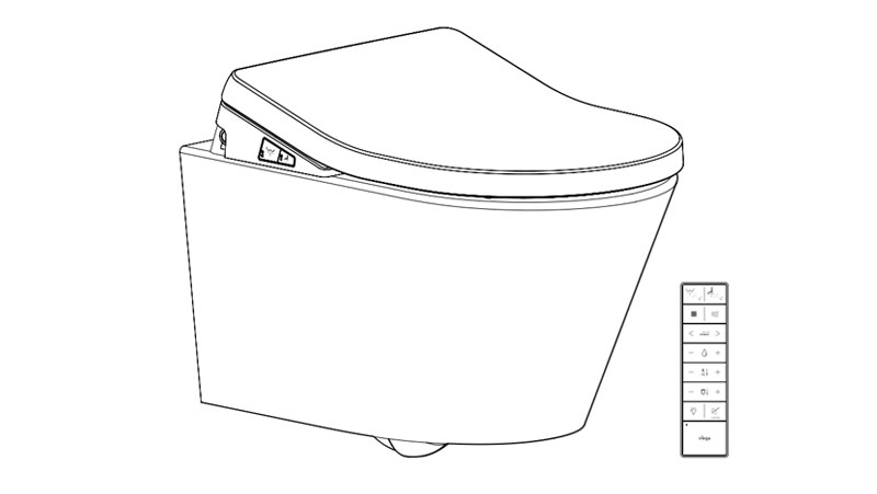 W2204-00177-00 Prevista Shower Toilet Style 智能挂厕明装款安装使用说明书